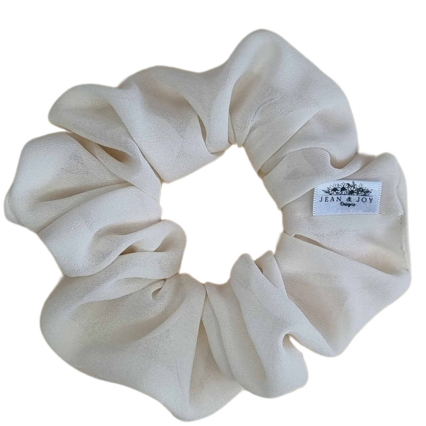 Sheer Delight Ivory Chiffon Scrunchie π