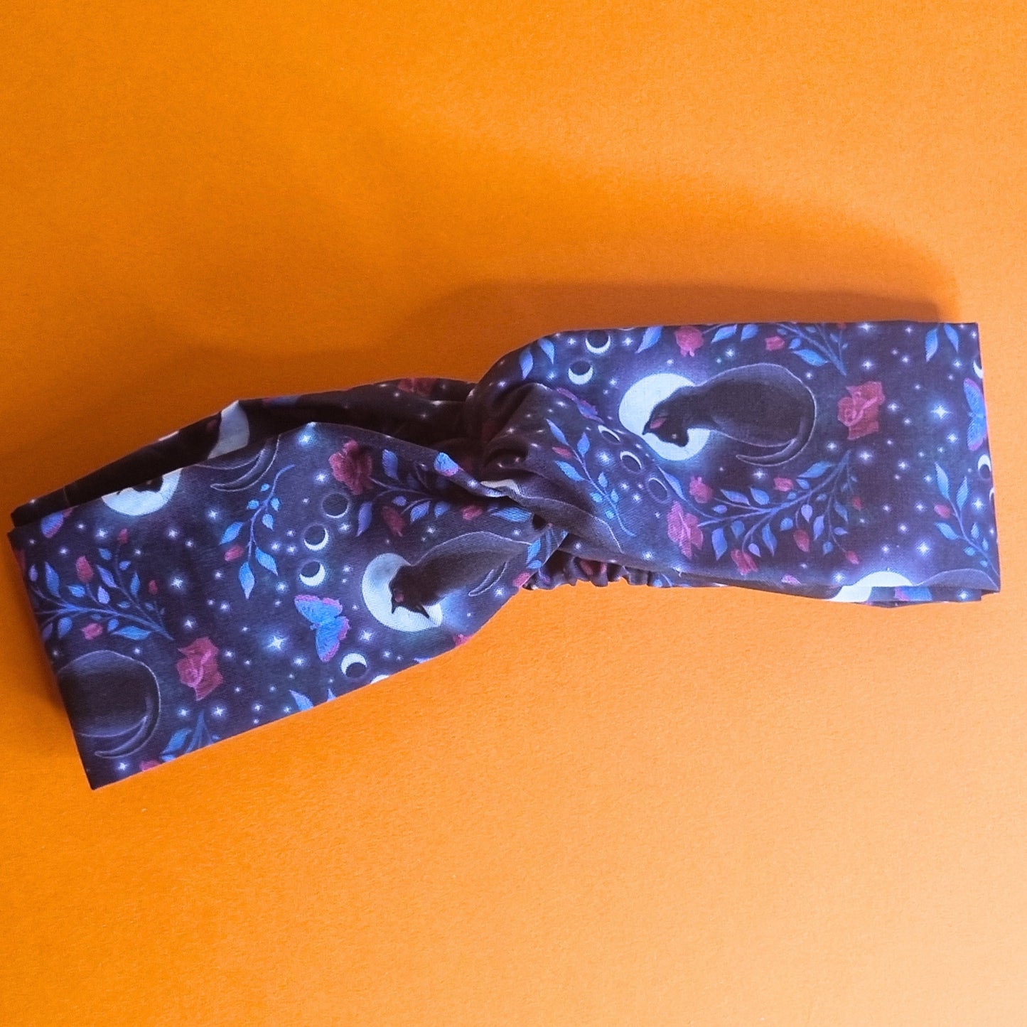๐ Black Cat Lunar Love Halloween Headband ๐พ