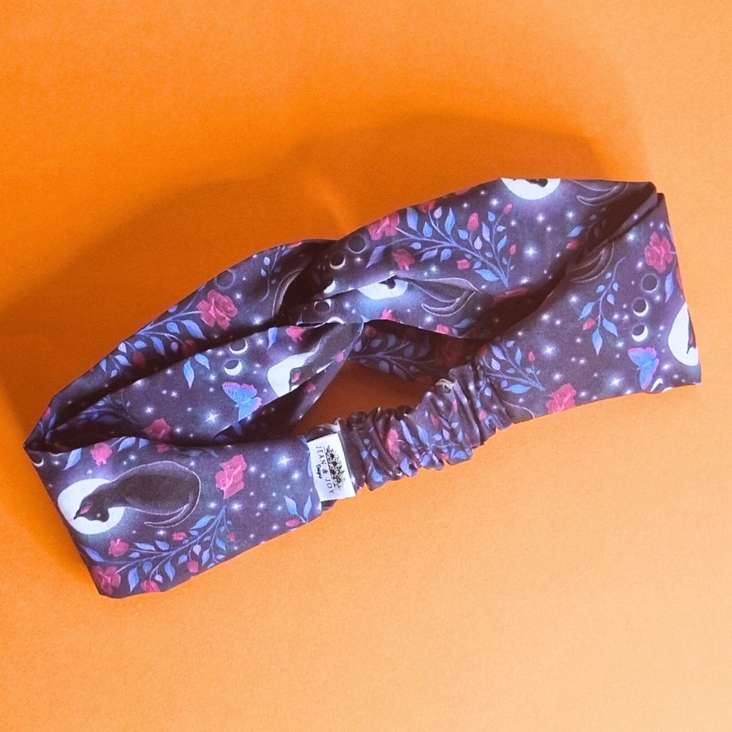 ๐ Black Cat Lunar Love Halloween Headband ๐พ