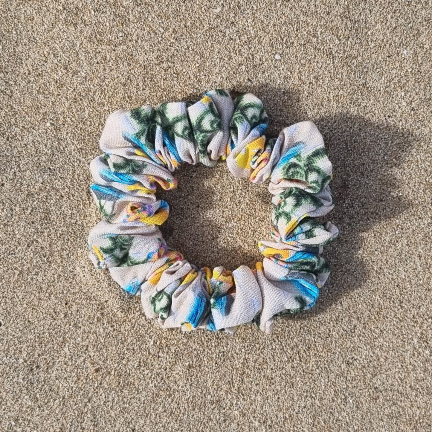 Vintage Palm Paradise Scrunchie