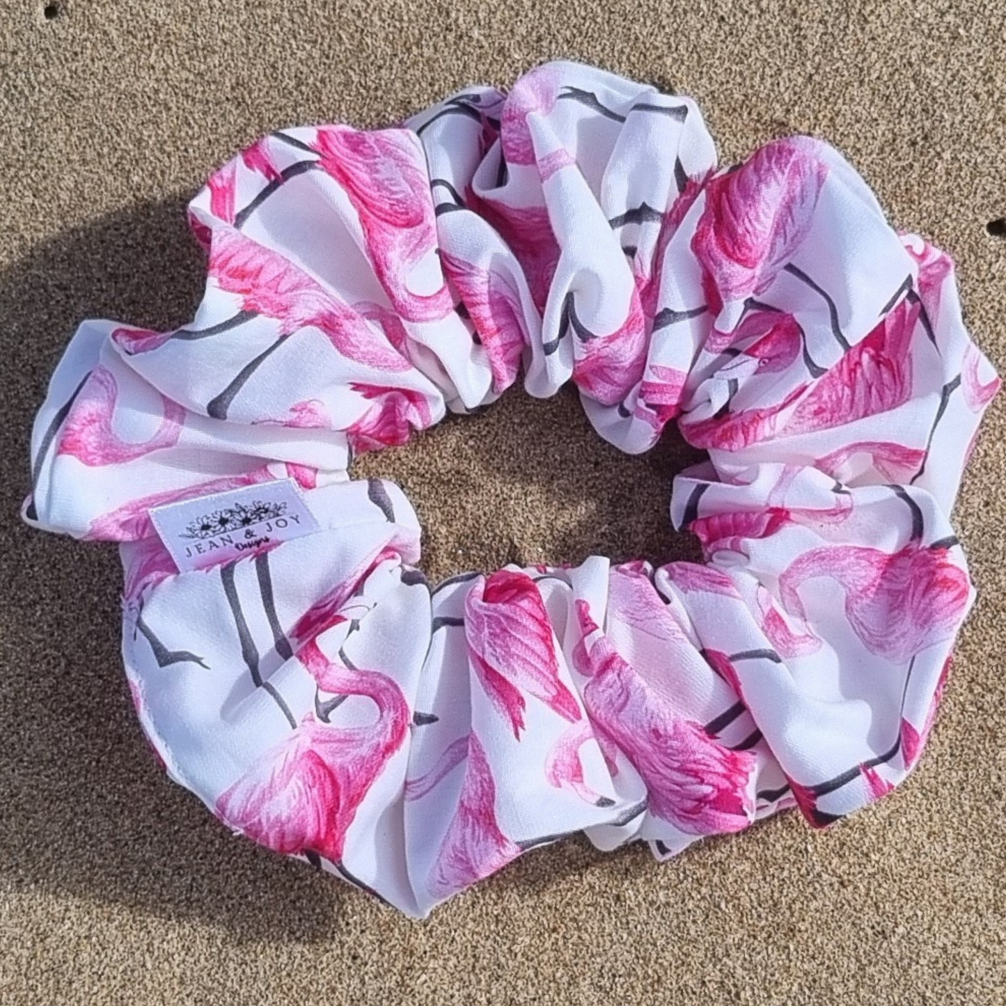 Flamingo Fiesta Scrunchie