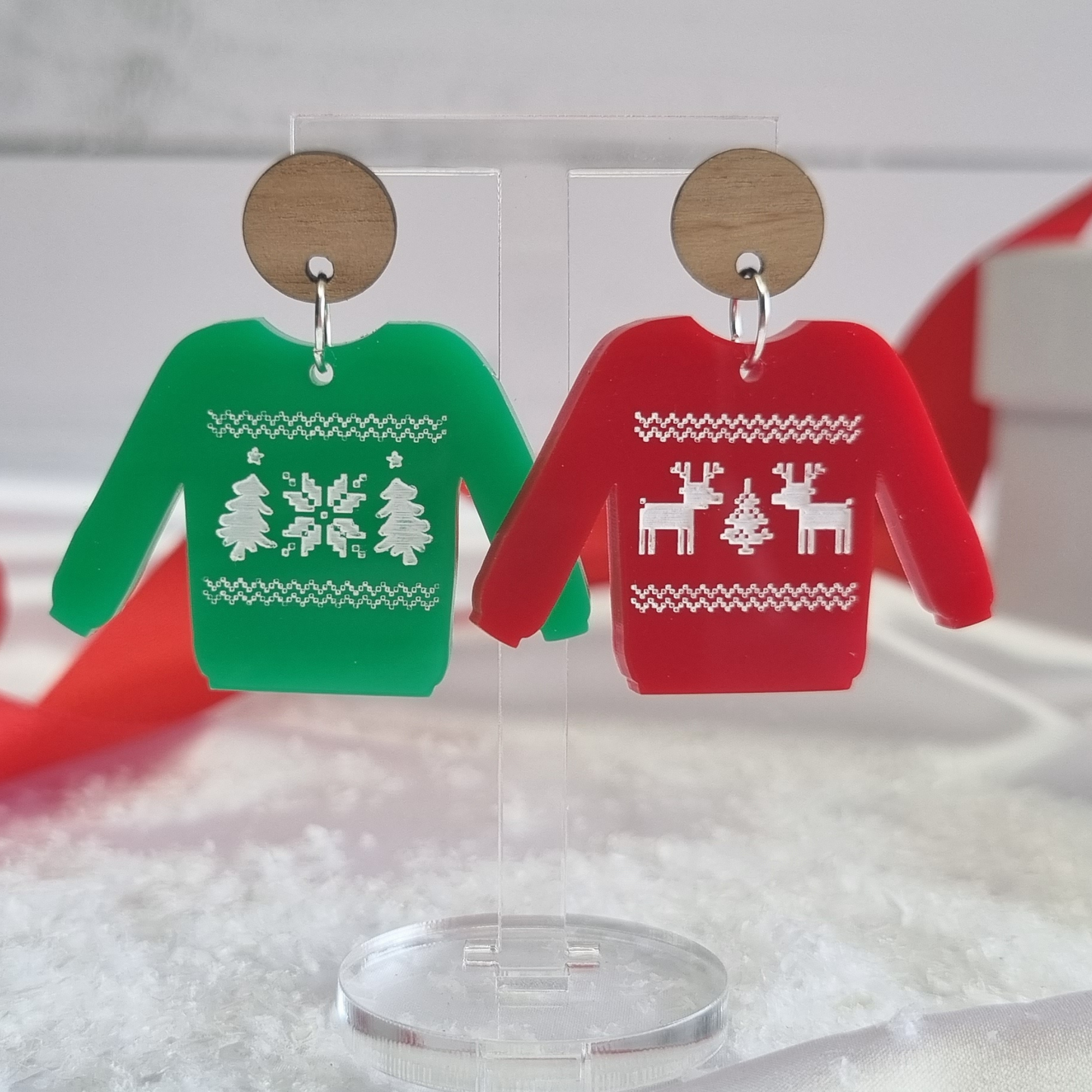 Ugly Sweater Christmas Dangle Earrings π
π