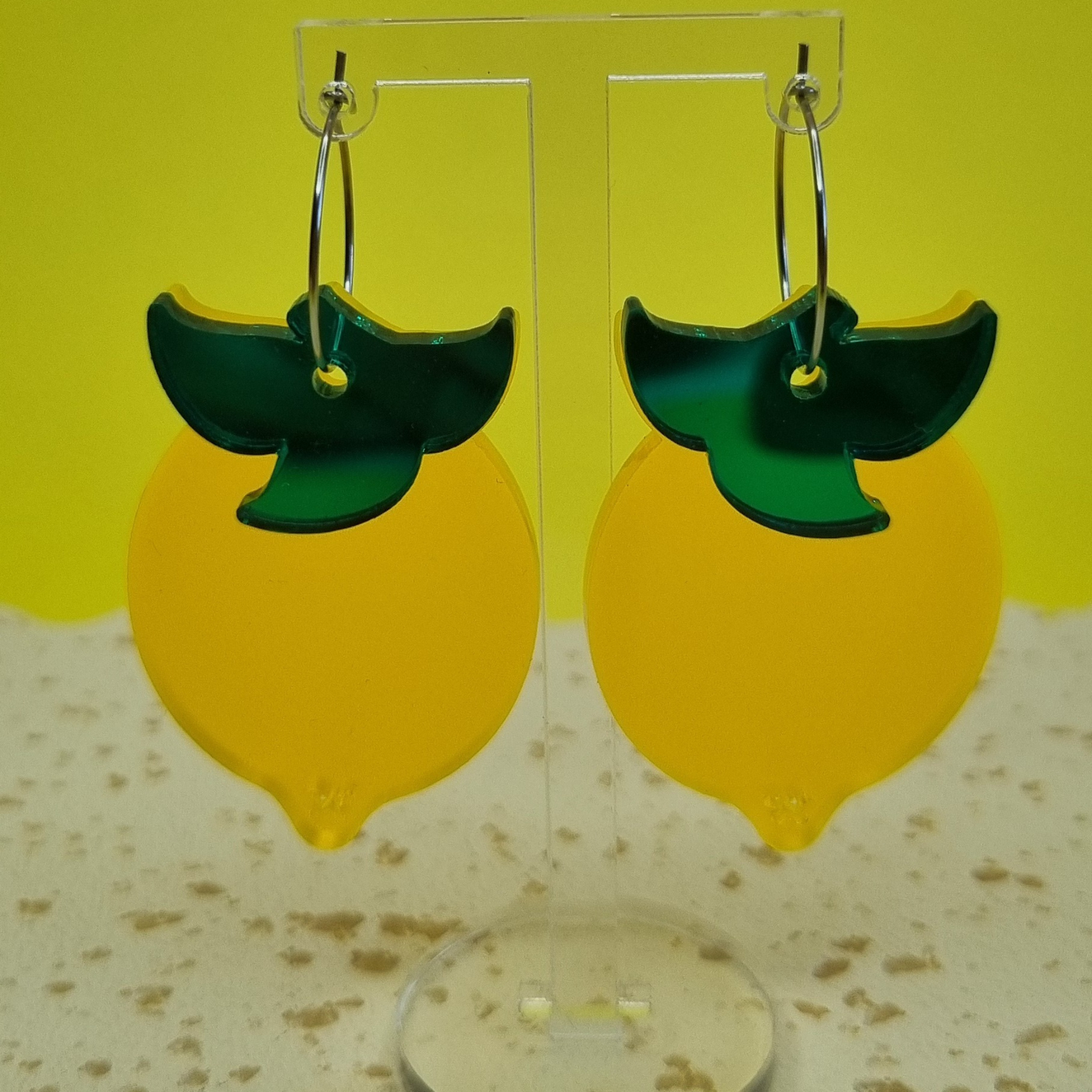 π Lemon Drop Stacker Style Dangle Earrings