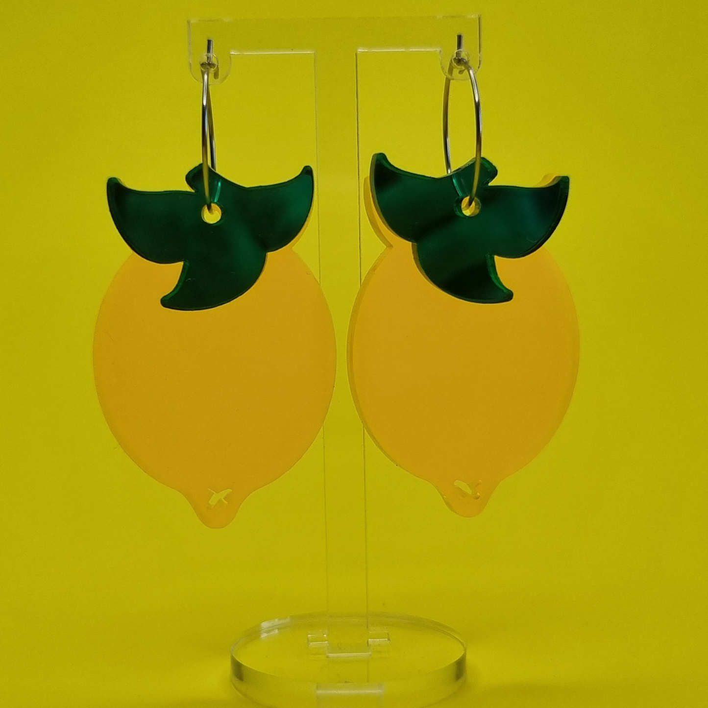π Lemon Drop Stacker Style Dangle Earrings