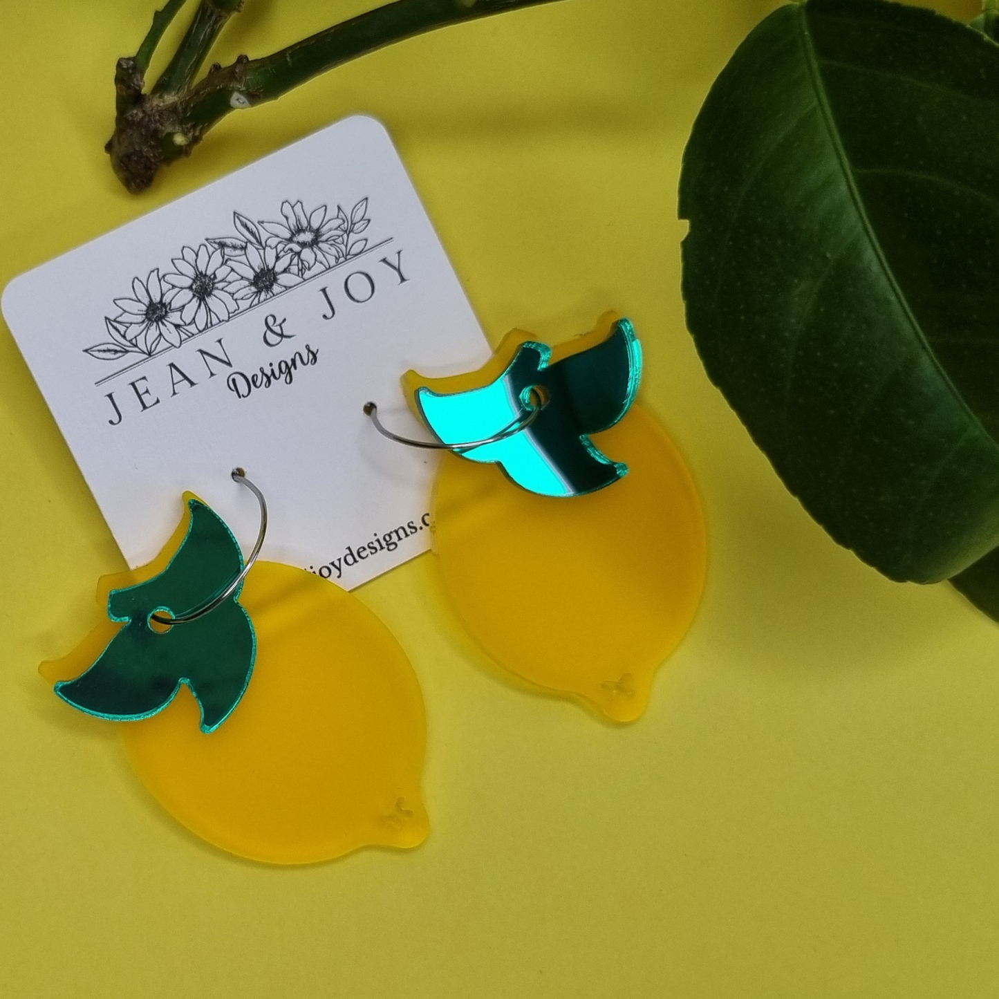 π Lemon Drop Stacker Style Dangle Earrings