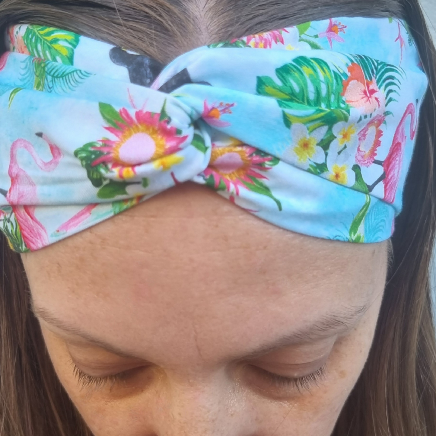 Frangipani Flamingo Headband