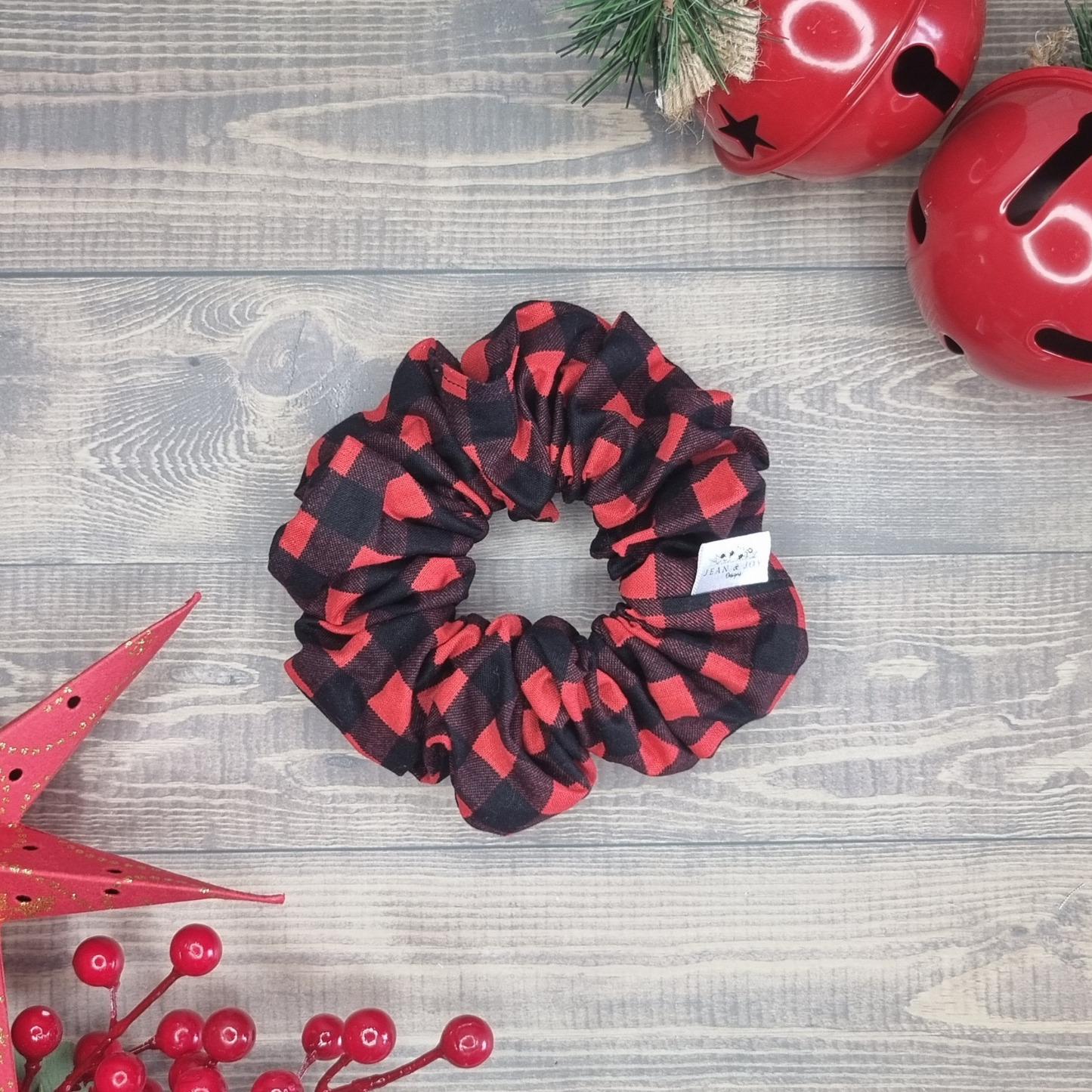 Buffalo Plaid  Christmas Scrunchie