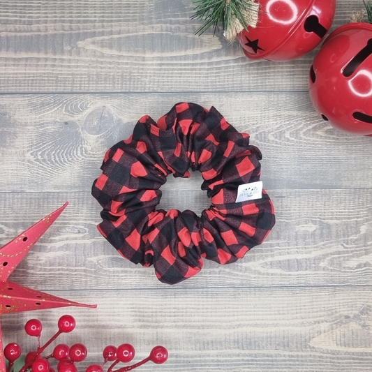 Buffalo Plaid  Christmas Scrunchie