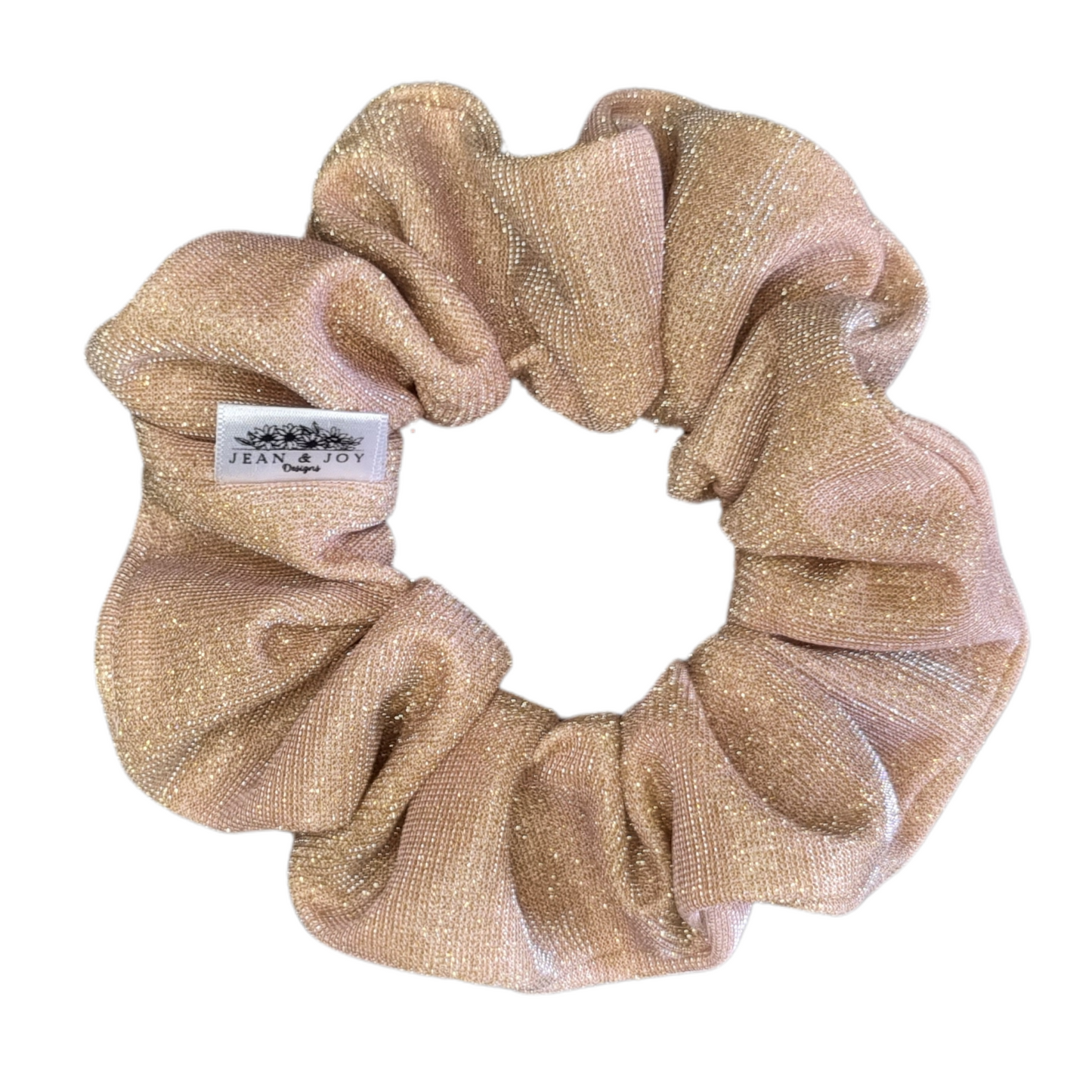 Light Pink Electric Glitter Scrunchie πβ¨