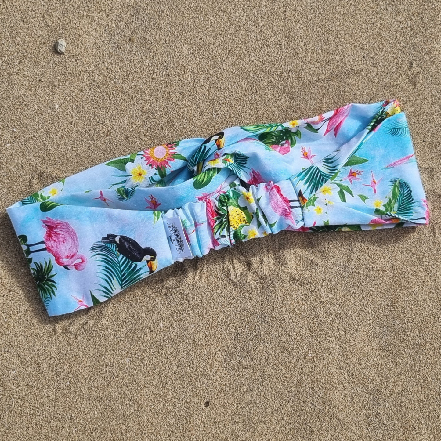Frangipani Flamingo Headband