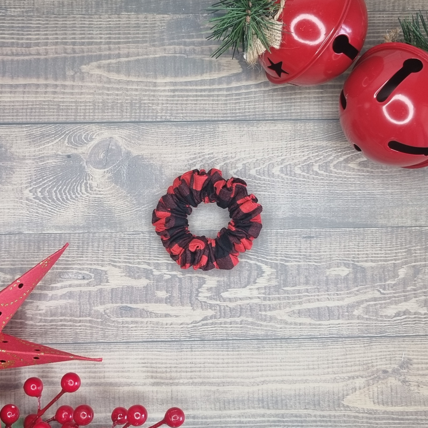 Buffalo Plaid  Christmas Scrunchie