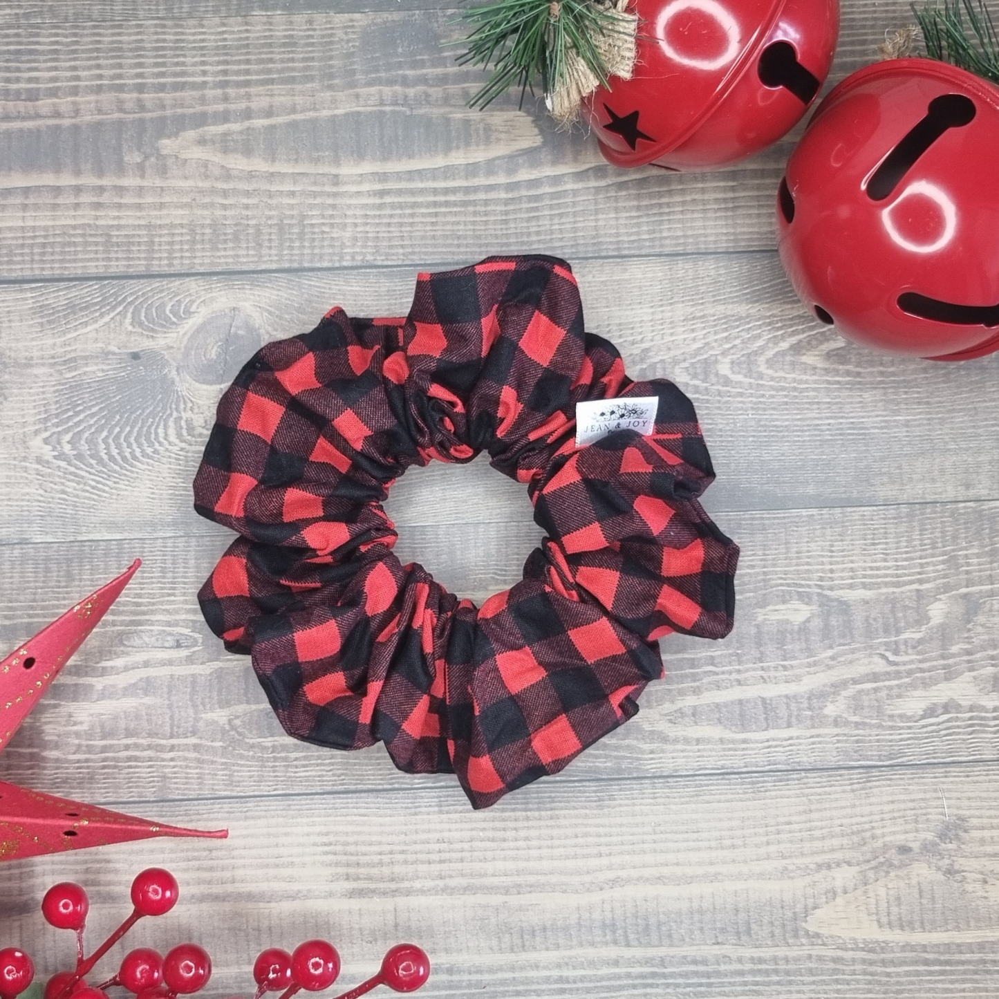 Buffalo Plaid  Christmas Scrunchie