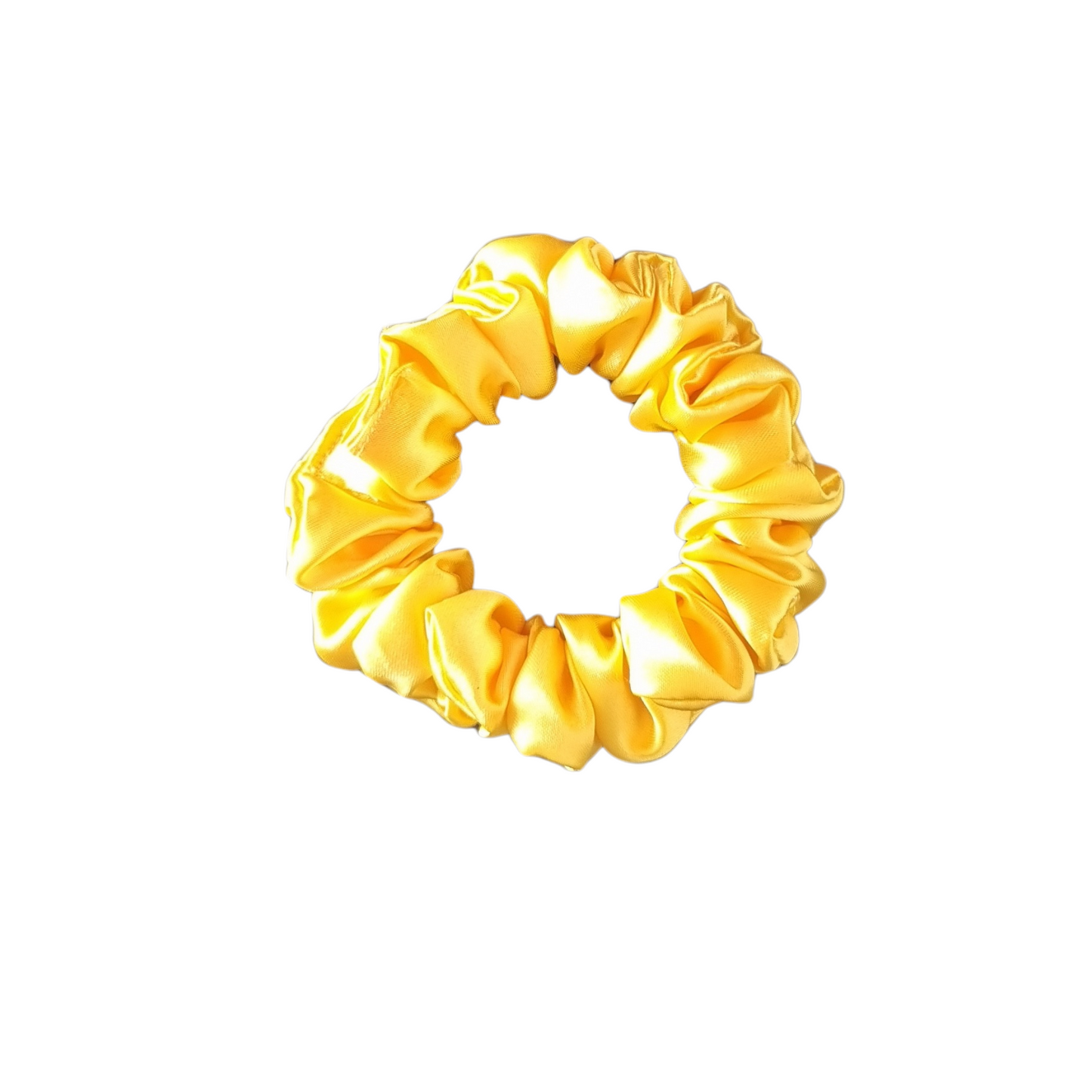 Mini Sunshine Scrunchie (Dark Yellow Satin, Petite Size) for R u ok day?