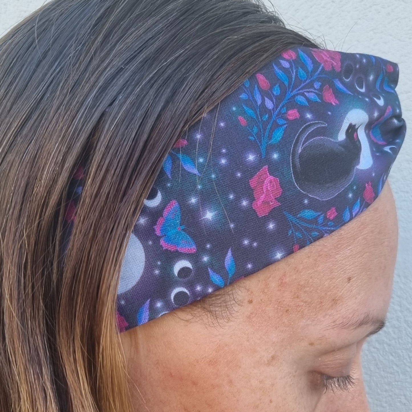 ๐ Black Cat Lunar Love Halloween Headband ๐พ