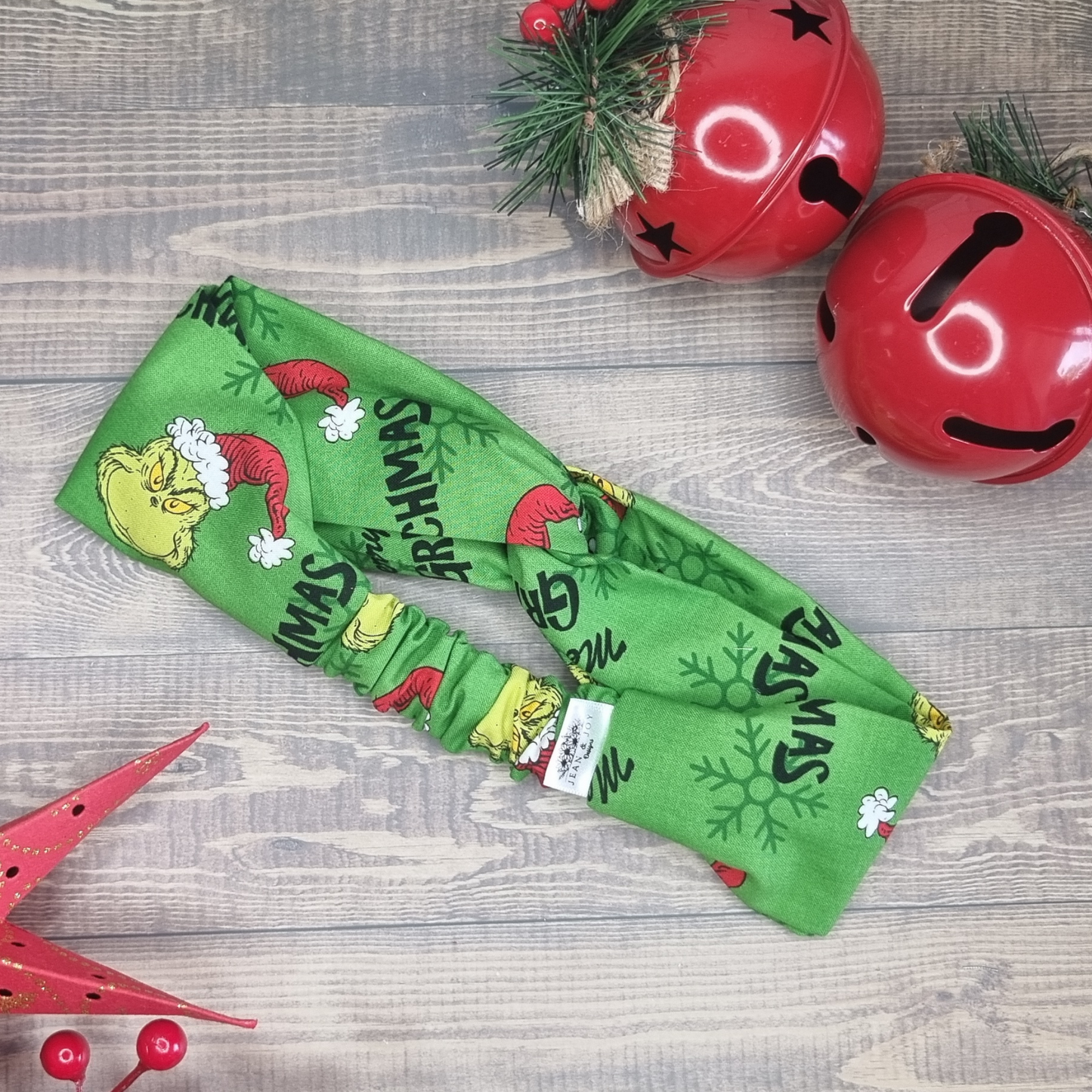 Merry Grinchmas Green Headband