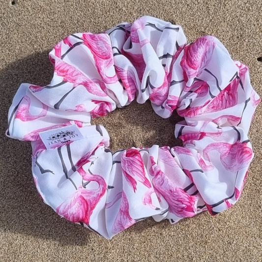 Flamingo Fiesta Scrunchie