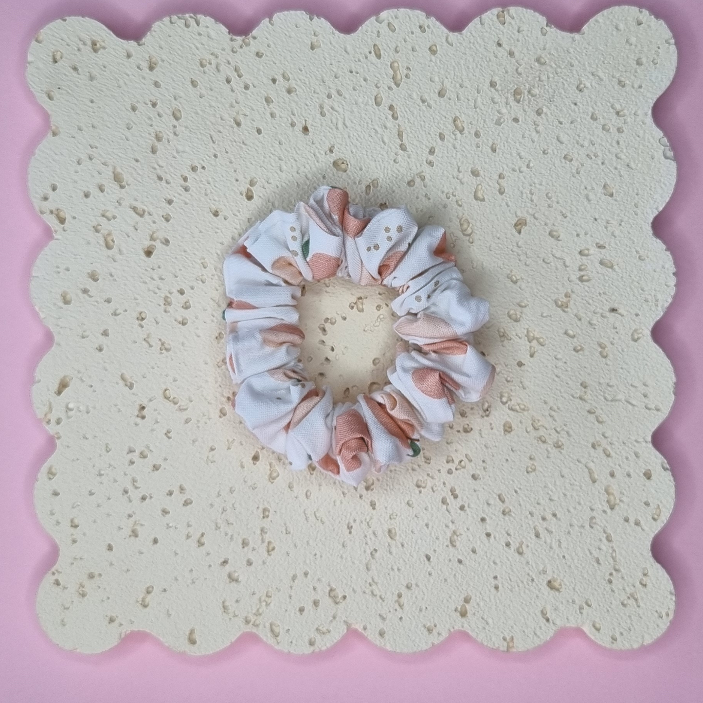 Peach Blossom Scrunchie  🍑