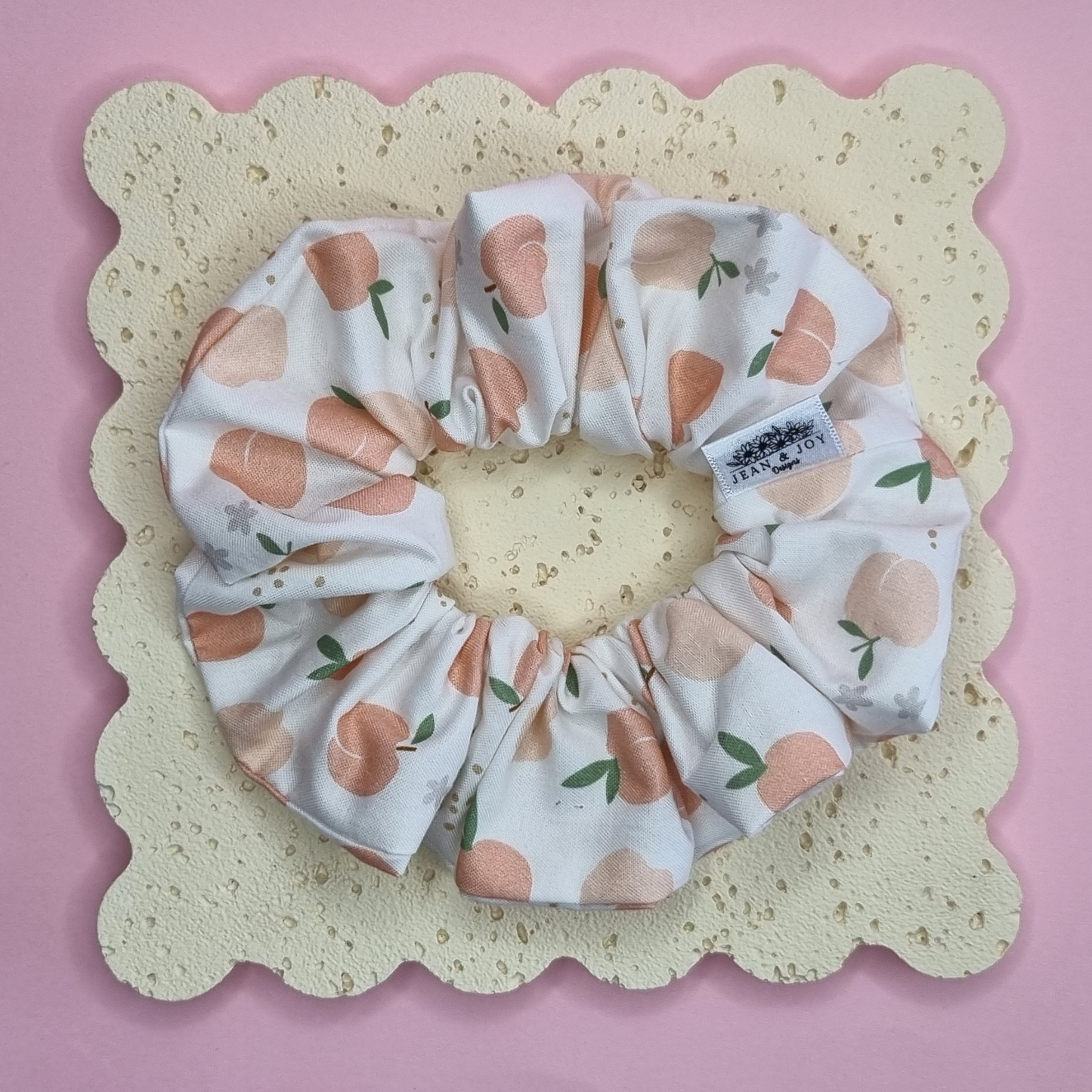 Peach Blossom Scrunchie  🍑