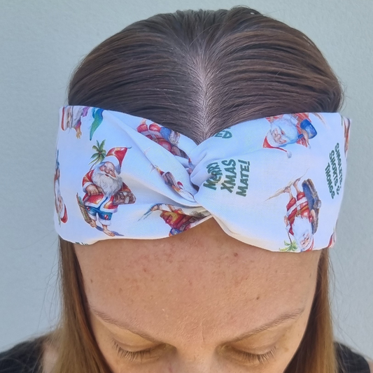 Australian Santa "Merry Christmas Mate" Headband