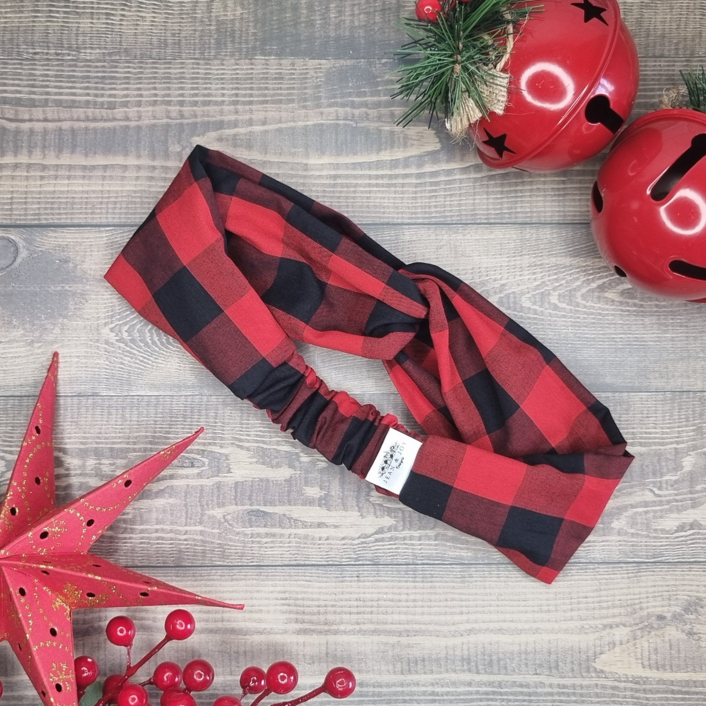 Classic Buffalo Plaid Christmas Headband