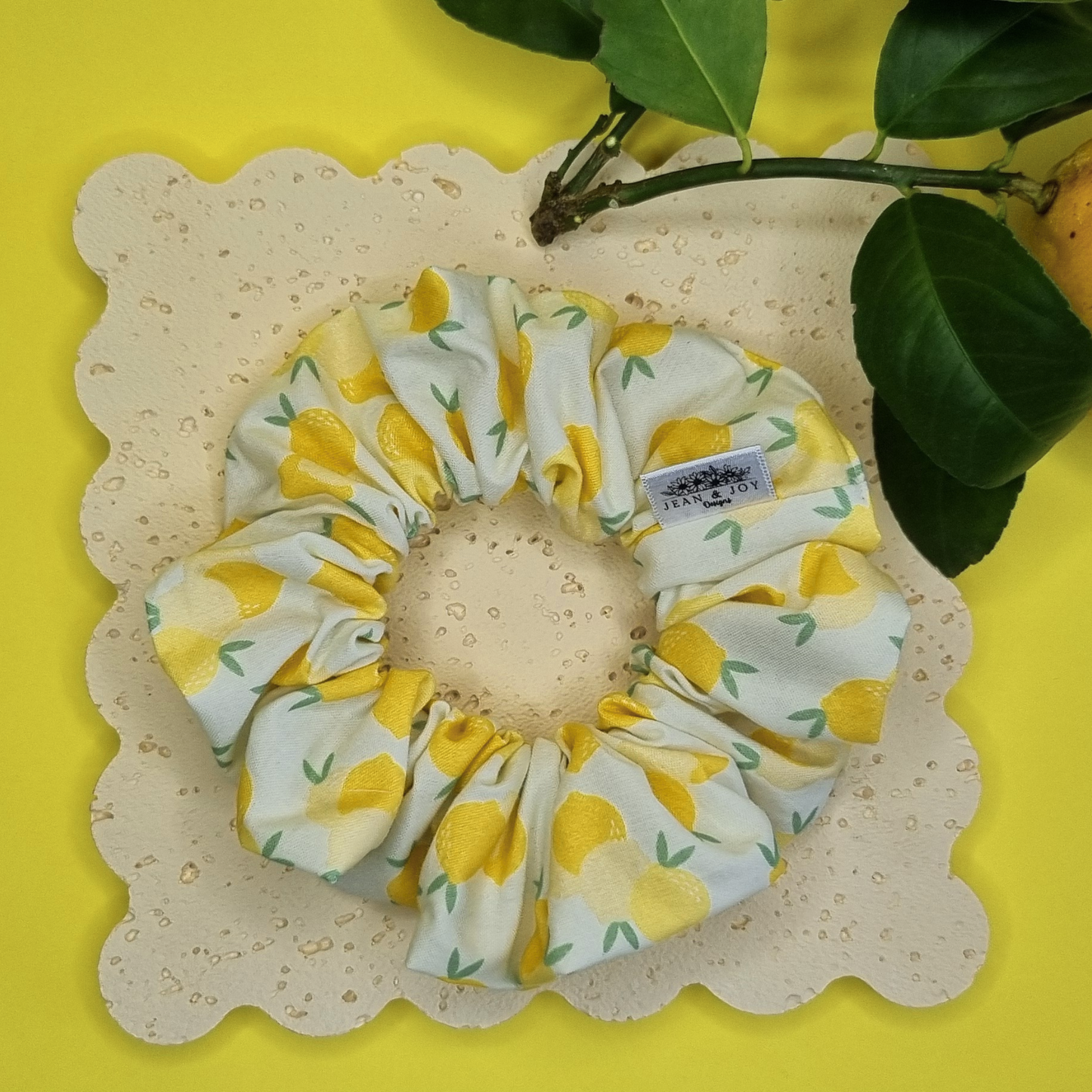 Lemon Zest Scrunchie 🍋
