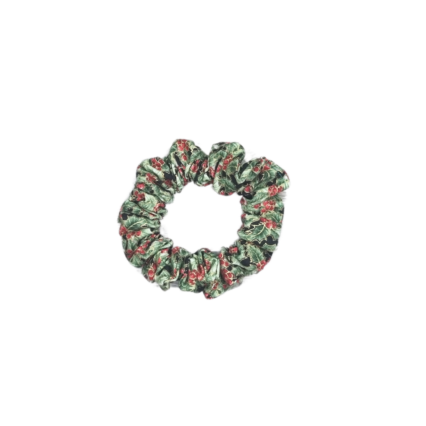 Golden Mistletoe Scrunchie Collection